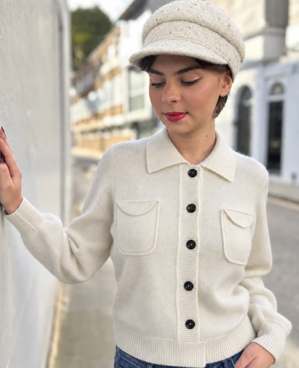 NoName Wool Cashmere Cardigan Sweater Sz. M